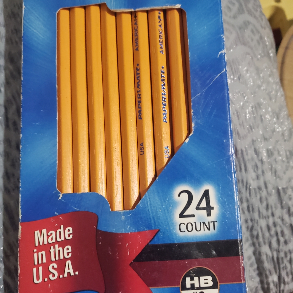 Vintage Paper Mate American Classic Wood Pencils 24 Count Box #2 IJSA 2004